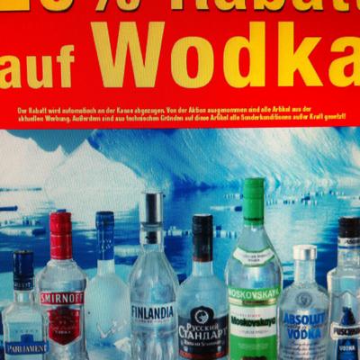 20% auf alle Wodkas