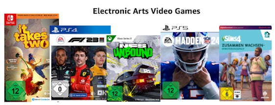 Bis zu 55% bei Amazon: 🎮 Electronic Arts Video Games » für PS, XBox, Switch & PC