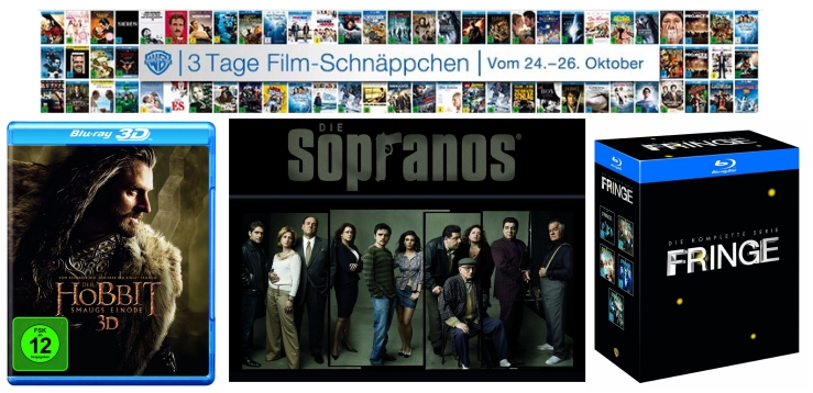 3 Tage Film-Schnäppchen bei Amazon - z.B. Sopranos Mafiabox für 44€, Fringe auf Blu-ray für 67€ oder Friends für 70€ *UPDATE*