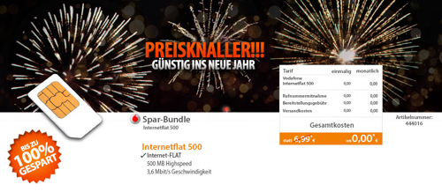 PREISKNALLER bei mediaspar - Datentarif für 0,-€ im Vodafonenetz