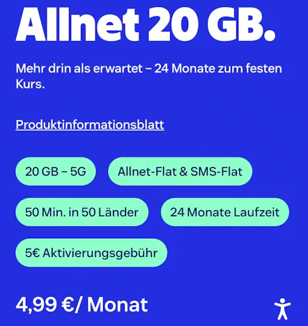 🔥 LEBARA: 20 GB 5G Allnet-Flat für 4,99 € im Monat – nur 5 € Anschlussgebühr