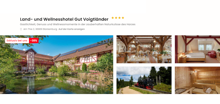 2 Nächte Land- und Wellnesshotel Gut Voigtländer NUR 119€ p.P. - Wellness &amp; Naturauszeit am Nordrand des Harzes 🌿🧖‍♀️