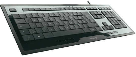 Cherry JK-0201 - sehr flache Multimedia-Tastatur für 13€