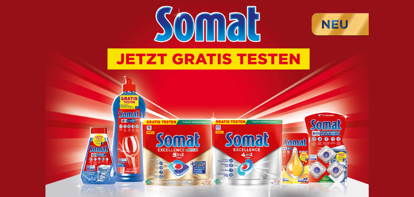 Somat gratis testen - bis zu 3 Produkte, dank Geld-zurück-Garantie (GzG)