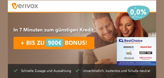 Verivox: Kredite vergleichen & bis zu 900€ Bonus kassieren 🤑 Gewinn möglich!
