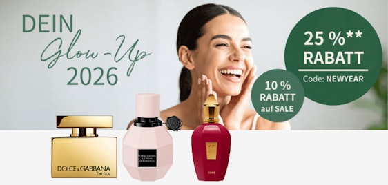 25% + 10% extra auf Sale 🫧 Parfumerie-Gutschein