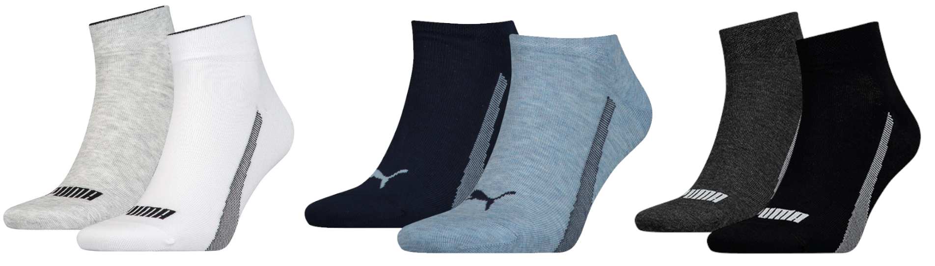 24 Paar Puma Sneaker/Quarter Socken für 33€ - individuell kombinierbares Set