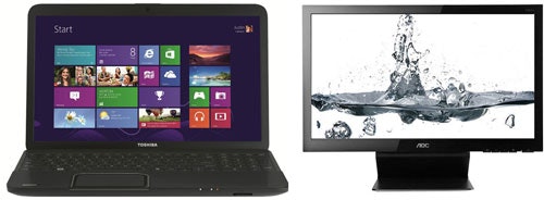 120 Minuten Schnäppchen - Toshiba Satellite C850, AOC 23,6" Monitor, Sony Alpha NEX-F3 mit 2 Objektiven