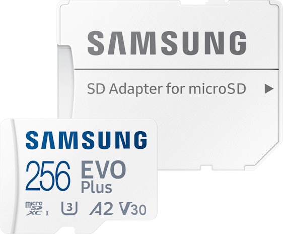 Samsung EVO Plus 256GB für 20€ – Micro-SDXC Speicherkarte mit Adapter, 130MB/s