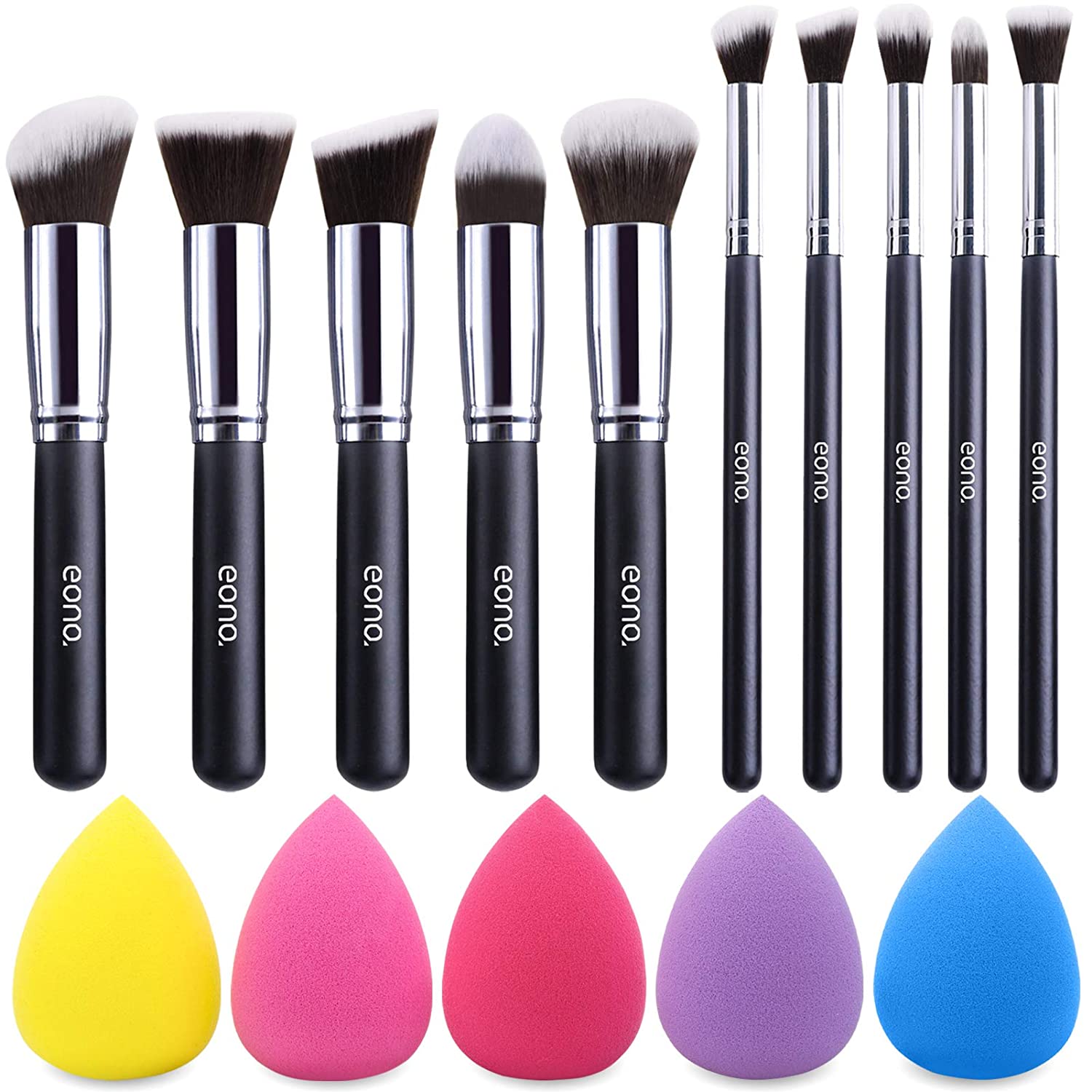 Eono Make-up Pinsel Set mit Blender Schwamm