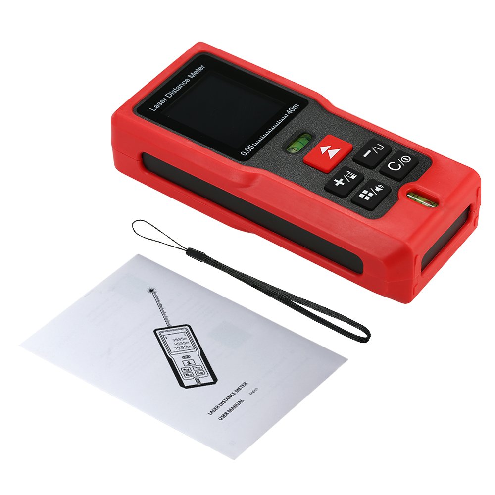 Entfernungsmesser Distanzmessgerät mit 2 Wasserwaagen 