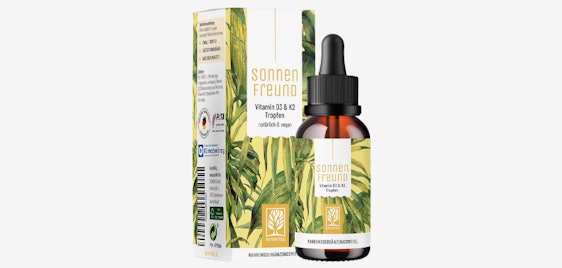 Naturtreu Vitamin D3 K2 für 14€ - hochdosierte Tropfen, vegan, Made in Germany