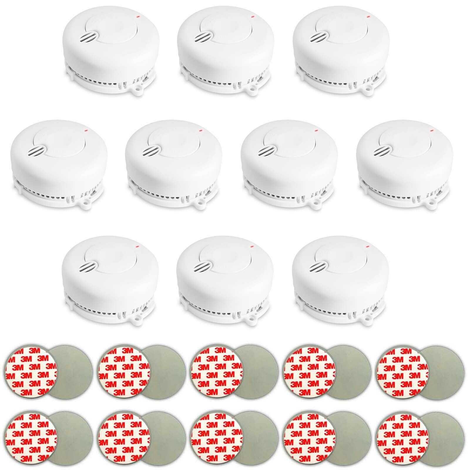 10x Rauchmelder mit AAA Batterien &amp; Magnethalter für 19,90 EUR inkl. Versand