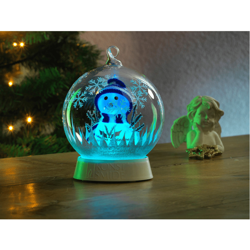 Konstsmide Glaskugel Schneemann (3408-000) im Angebot: Nur 12,95€ statt 24,94€
