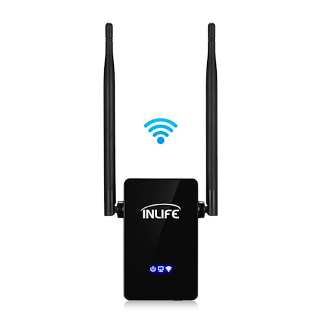 INLIFE WLAN Verstärker Repeater mit Dual-Band Technologie und 3 in 1 Funktion, Router/Repeater / Access Point Modus