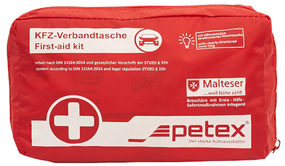 Petex Verbandtasche für 6€ - Inhalt nach DIN 13164 (Prime)