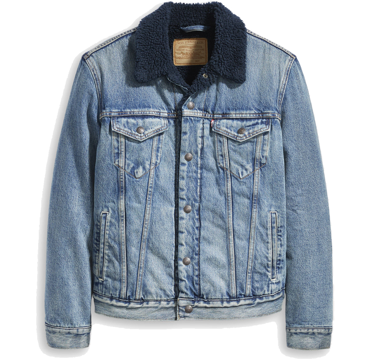 Levi's Type 3 Sherpa für 60€ - Jeansjacke mit Fellkragen