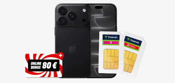 Neu!📱🎉 Apple iPhone 18 Pro mit Doppelkarte: Telekom Allnet-Flat 50GB + Vodafone Allnet-Flat 5GB für 59,94€ mtl. 🤩