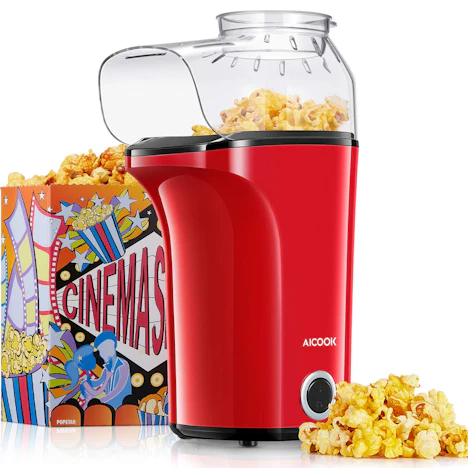 1400W Popcornmaschine Heißluft Ohne Öl für 17,99€