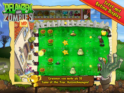 Pflanzen gegen Zombies (iOS) kostenlos für iPhone und iPad (Update 1)