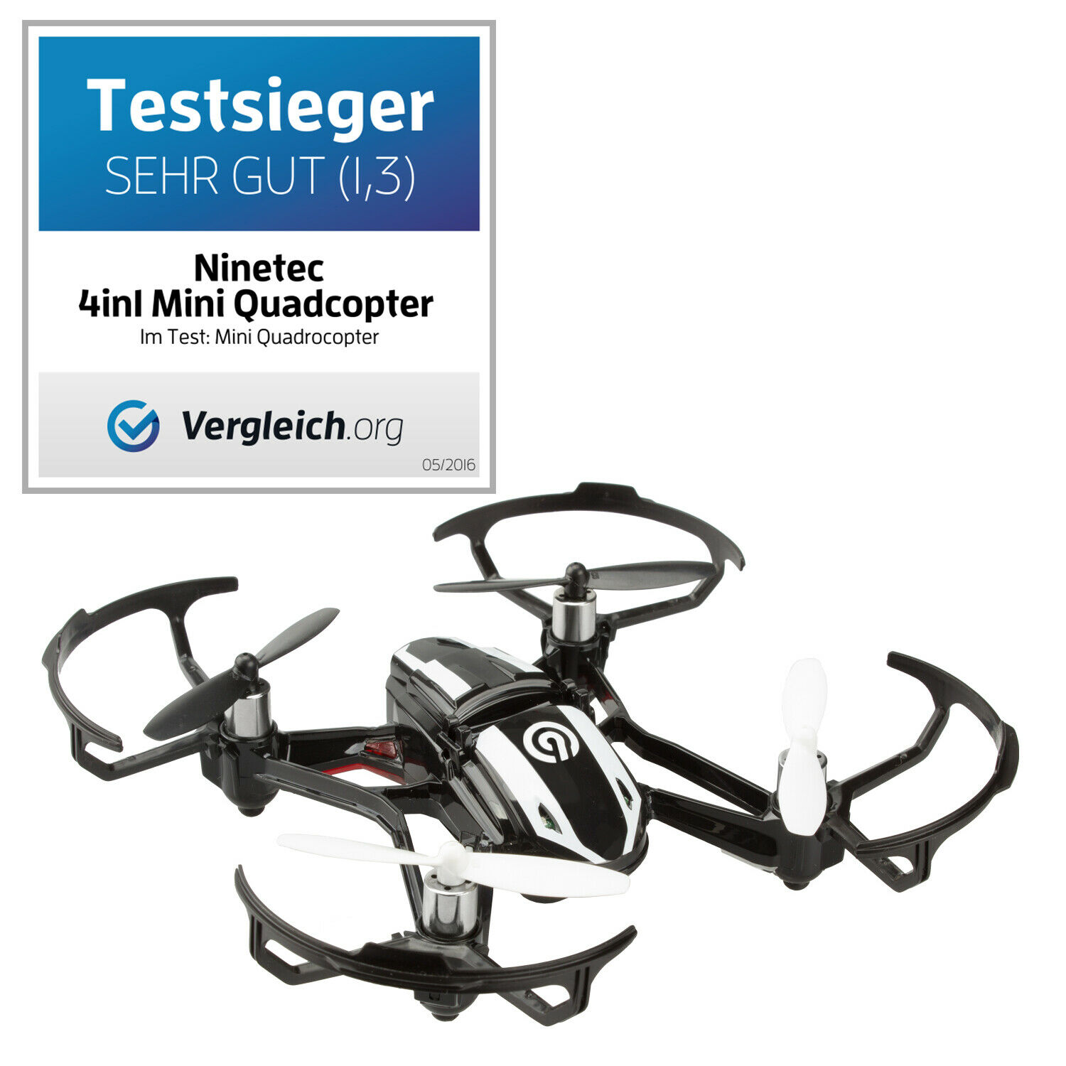 NINETEC Spyforce1 Mini HD Video Kamera Drohne Quadrocopter Ufo 2.0MP 1280x720