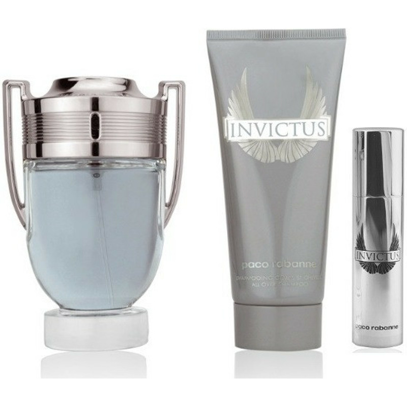 Aktion: Paco Rabanne Invictus Set (EdT 100 + EdT 10ml + SG 100ml) für nur 53,25€ statt 74,93€