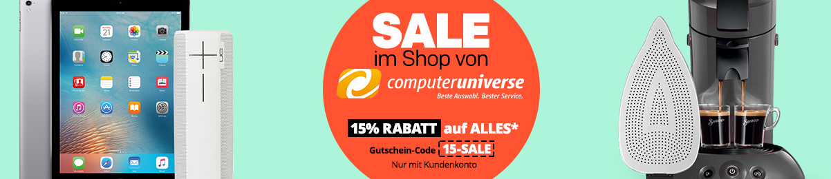 15% Rabatt auf Computeruniverse bei Rakuten – z. B. viele günstige Notebooks
