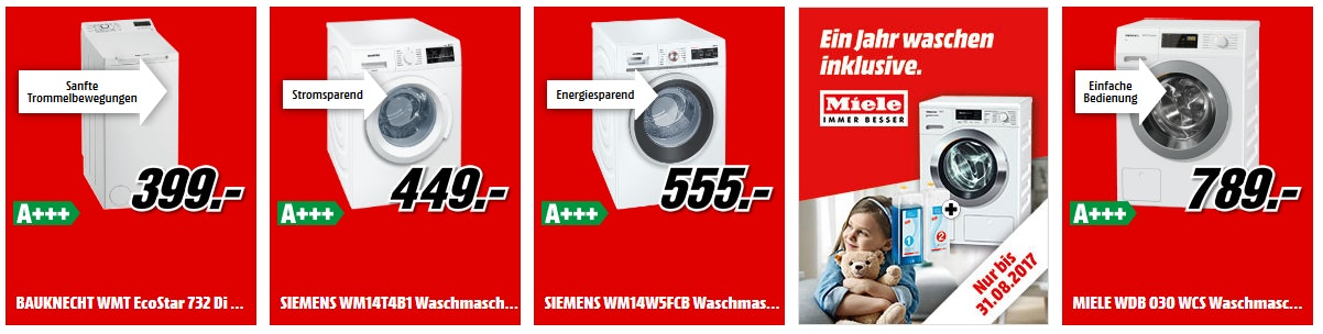 media amrkt waschen und trocknen