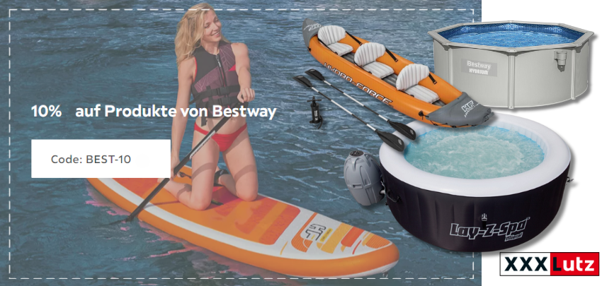 Bestpreise bei XXXLutz - 10% Rabattcode auf Entspannung pur mit Bestway 💦 Jetzt sichern!