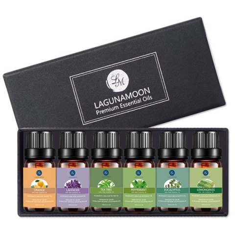 Beauty-Set aus 6 ätherischen Ölen von Lagunamoon für 8€