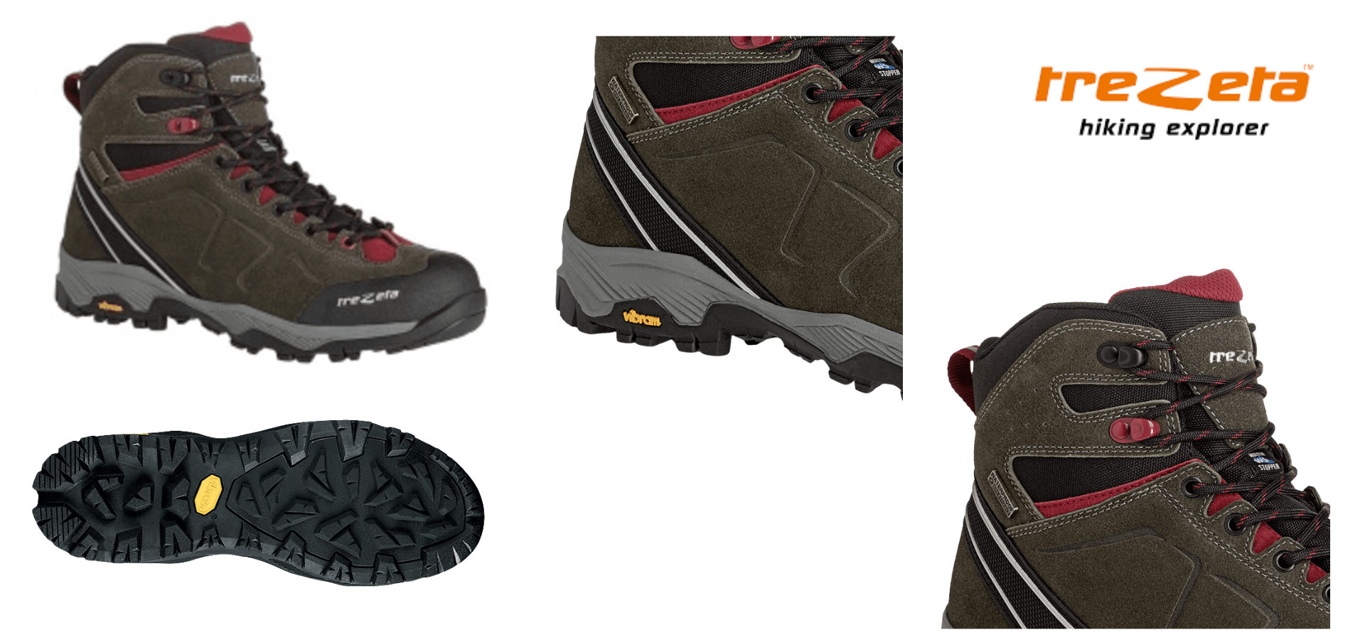 Trezeta Drift WP für 45€ - Trekkingschuh mit Vibram-Sohle, Größen 42,5 bis 45,5
