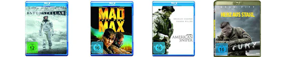 4 Blu-rays für 30€ bei Amazon – fast 600 Filme zur Auswahl