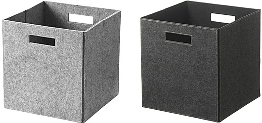 2 Aufbewahrungsboxen aus Filz für 32€