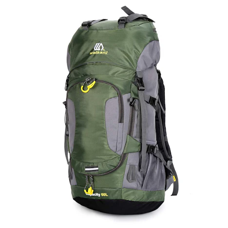 Trekkingrucksack 50L/60L Wanderrucksack Unisex mit Regenhülle