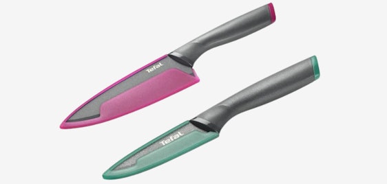 Tagesdeal!🔪 2-teiliges Tefal Messerset Fresh Kitchen für 14€ - Koch- und Gemüsemesser mit Soft-Touch-Griff