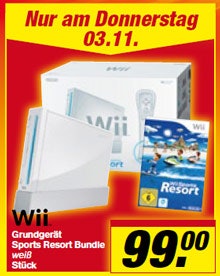 Nintendo Wii für 99€ lokal bei toom SB Warenhaus - am Donnerstag, 03.11.
