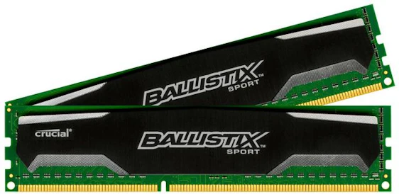 Crucial Ballistix Sport 8GB Kit DDR3 für 40€ - Arbeitsspeicher mit 1.600MHz, CL9, 240-polig - 2x 4GB