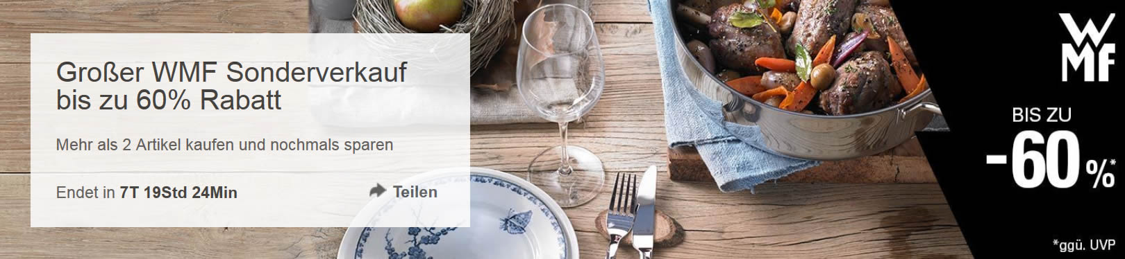 WMF Sonderverkauf bei eBay – Die 5 besten Küchenschnäppchen in der Übersicht