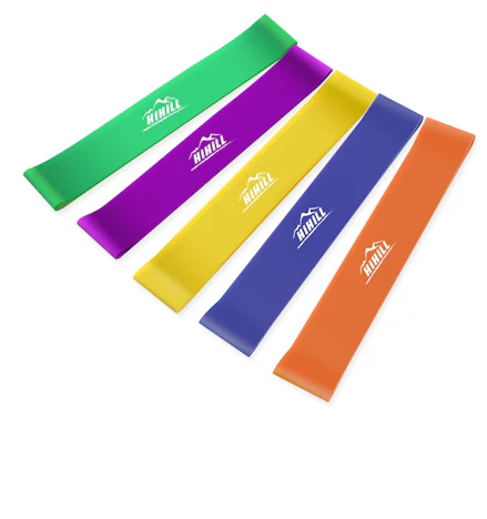 Fitnessbänder 5er Set, für Muskelaufbau, Gymnastik, Yoga usw.