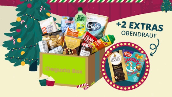 2 gratis Produkte sichern! 🤩 40% Rabatt auf die erste Degusta Box - Gesamtwert über 35€