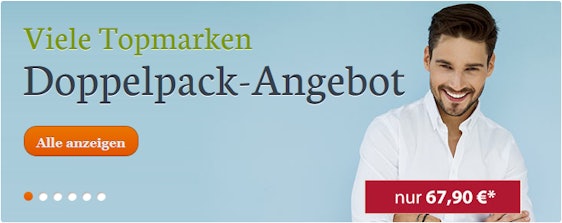 Doppelpack Hemden für 68€ bei Hemden.de