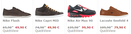 20% Sidestep Sneakers Gutschein + Sale (Update)
