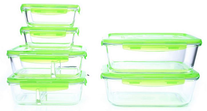 6 Lock &amp; Lock Dosen aus Borosilikatglas für 25€ - geeignet für Ofen, Geschirrspüler, Mikrowelle und Gefrierfach