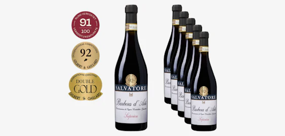 Gold-prämiert 🍷 6er-Paket Salvatore M Barbera d'Asti Superiore (Jahrgang 2023) für 59€ 🇮🇹