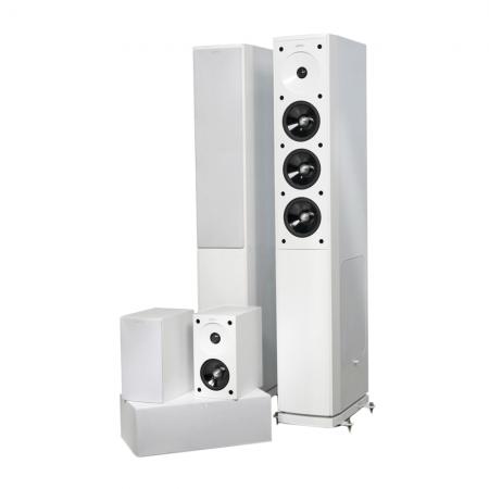 Jamo S 608 HCS 3 und Sub 260 in weiß für 649€ - 5-teiliges Heimkino-System 