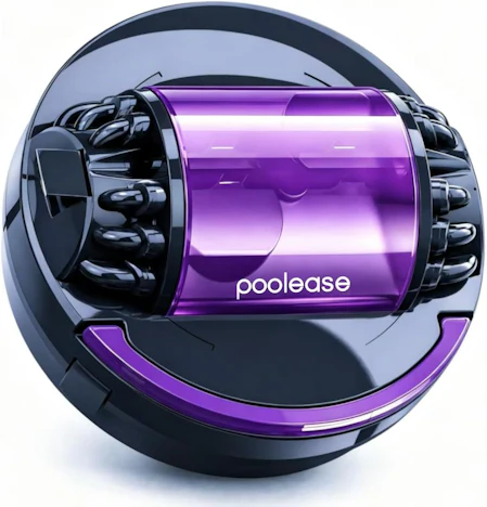 Automatische Poolroboter, Poolsauger Akku mit 100 Minuten Laufzeit Automatische Reinigung mit Selbsteinparkfunktion für Flache Pools bis zu 100㎡