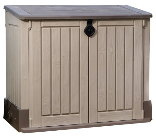 Keter Mülltonnenbox Woodland 30 in Holzoptik für 99,99 EUR inkl. Lieferung