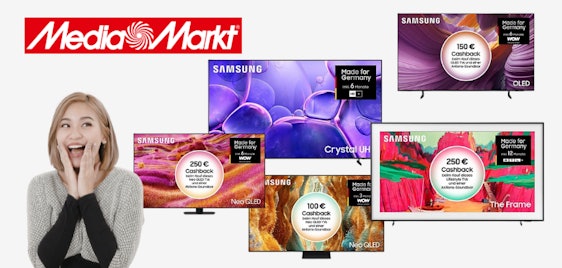 Samsung TV Days bei Media Markt 🚀 z.B.: 65 Zoll (163 cm) UHD 4K SMART Fernseher für 1.189€ (statt 1.579€)