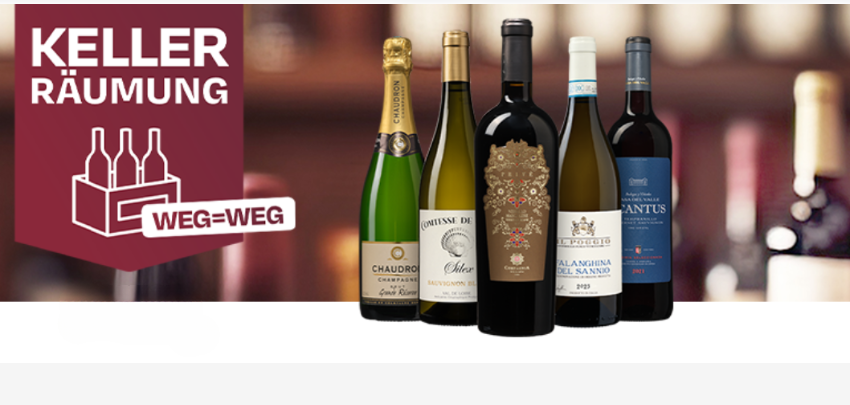Kellerräumung bei Die Weinbörse 🍷 z. B. 6 Flaschen Rosatti Pinot Grigio für 47€