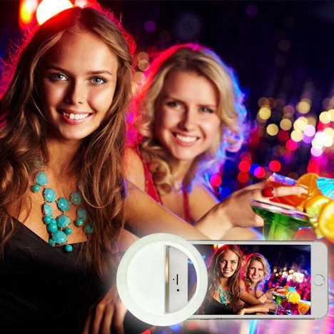 USB aufladbare Selfie LED Ring Fill Light für iPhone und Android Telefon-Kamera